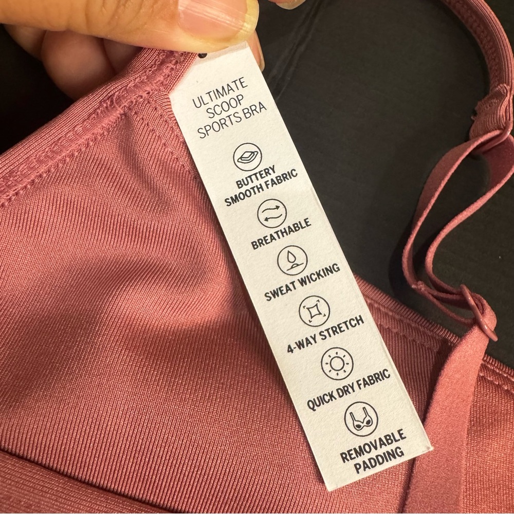 NWT PINK Victoria's Secret Ultimate Scoop Sports Bra Size XS - Picture 7 of 14